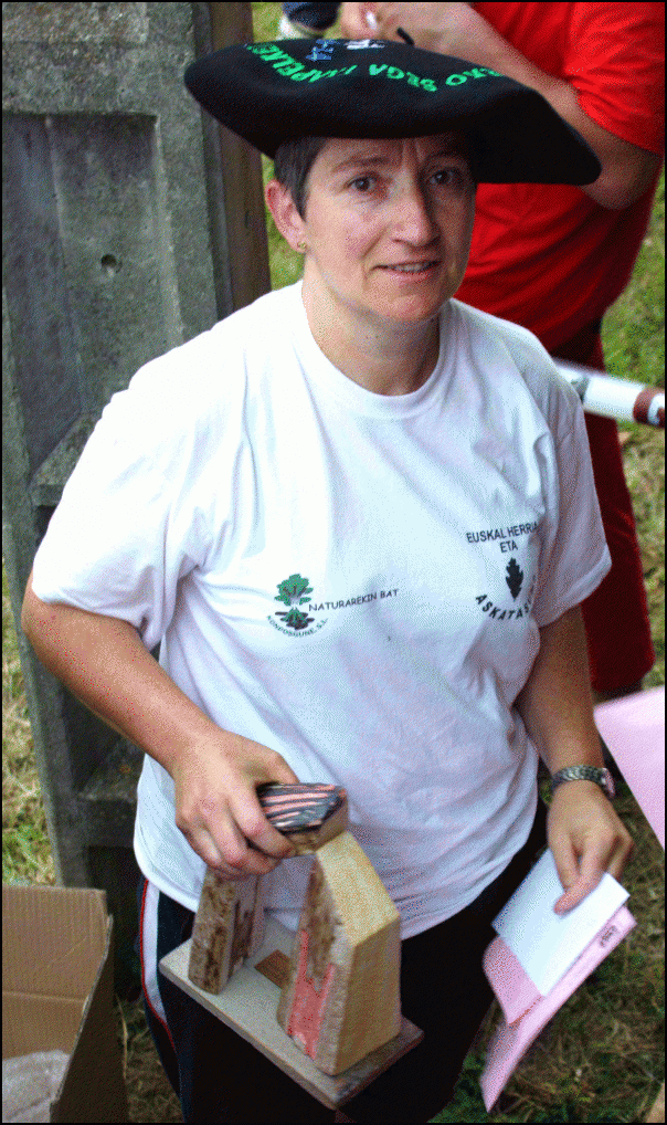 Arrate Garin, 2009an, Gipuzkoako txapela irabazi berritan.