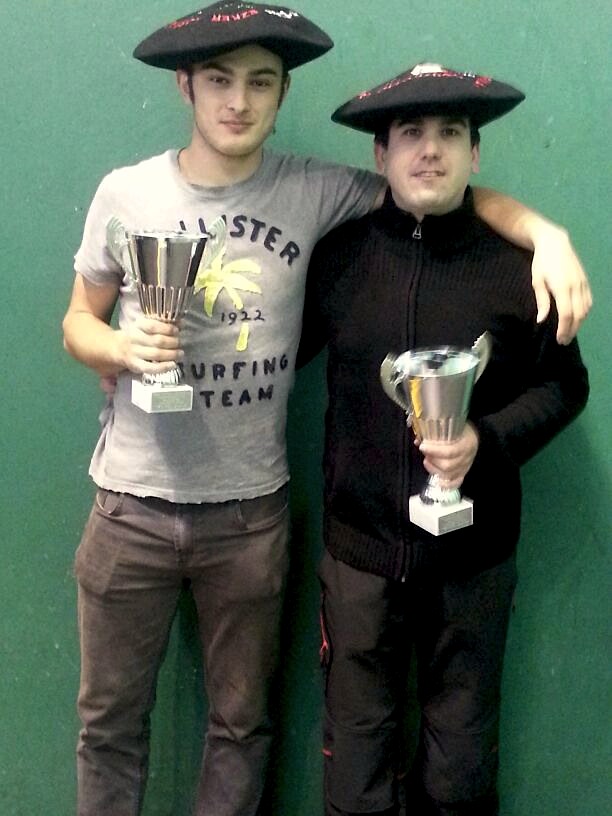 Beñat Ibarguren eta Imanol Olaran, finala irabazita.