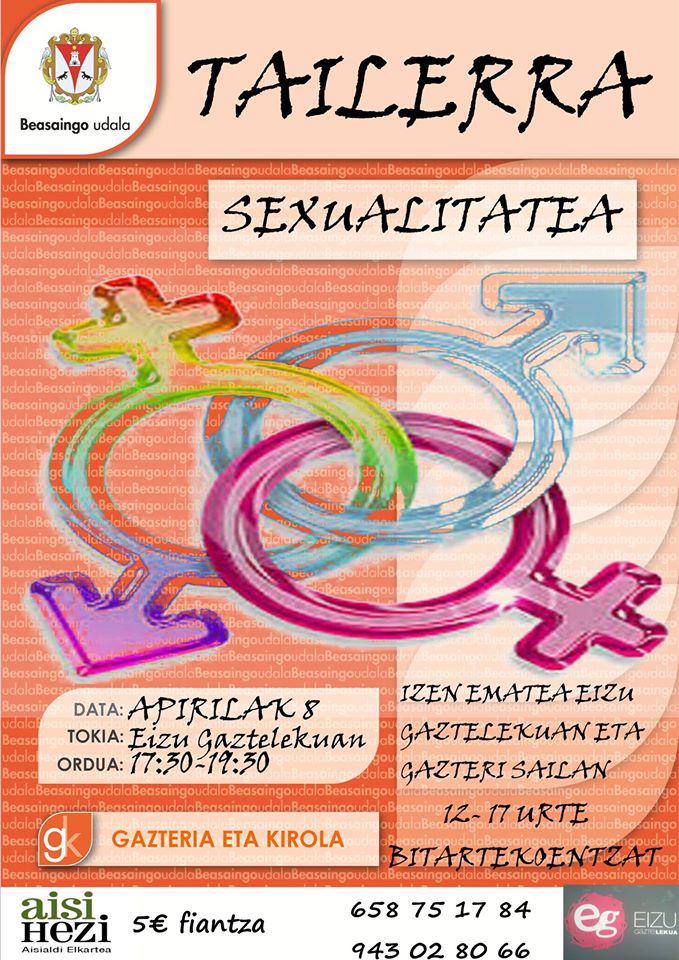 13 eta 17 urte bitarteko nerabeek har dezakete parte sexualitate tailerrean.