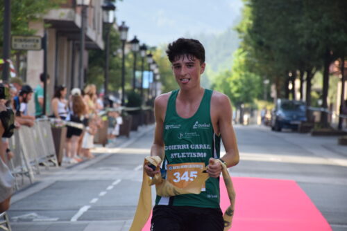 Julen Badiola bergararra, esprint karrearen irabazlea. / Aimar Maiz
